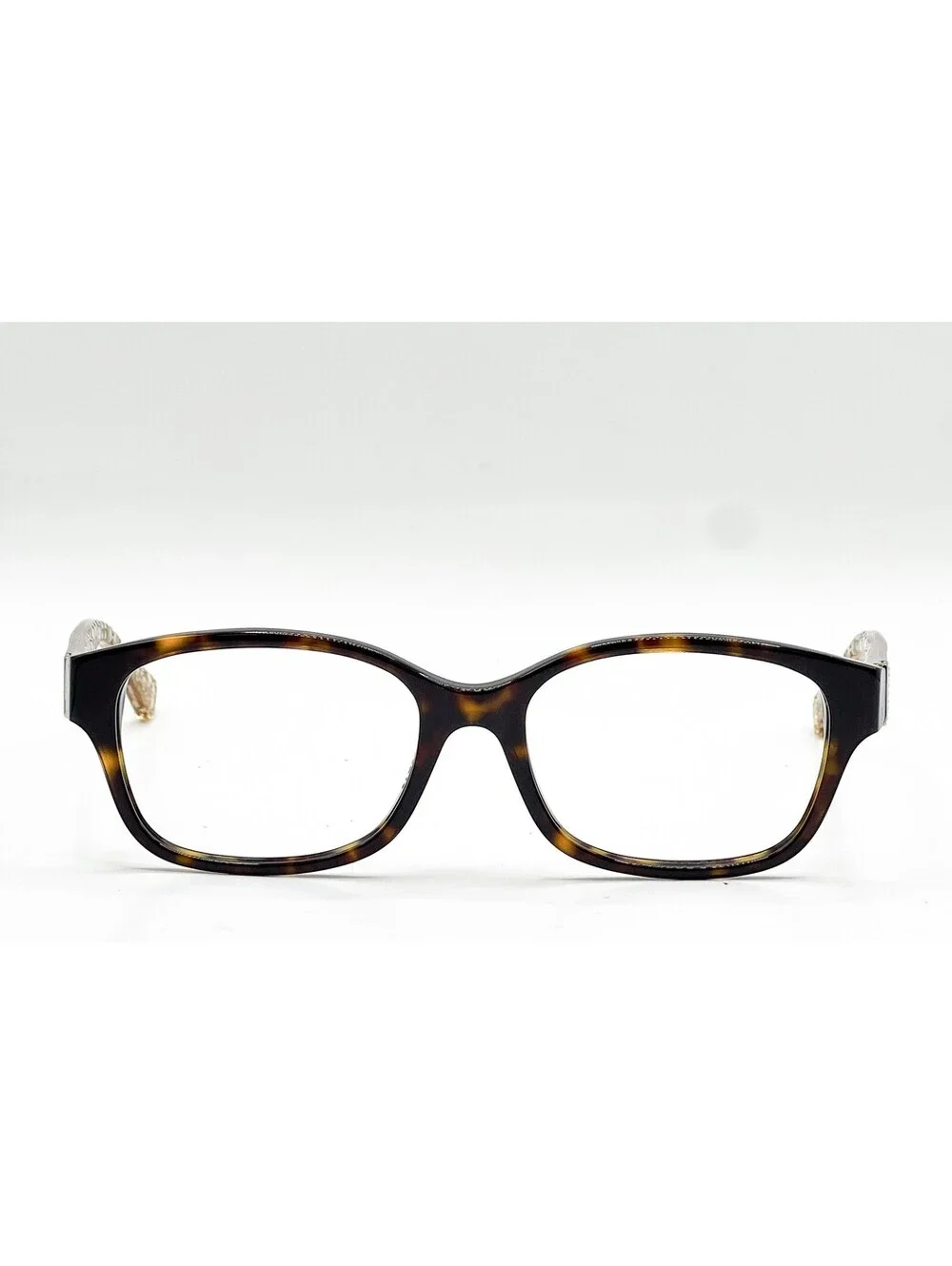 Coach HC 6049 5152 Dark Tortoise Crystal Brown Eyeglass Frames 52-16-135